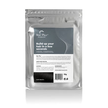 Load image into Gallery viewer, Hair Plus Dark Brown Hair Fibre Refill Bag 25g, 50g,100g, 150g,300g,600g